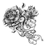 wzor tatuażu kwiat
